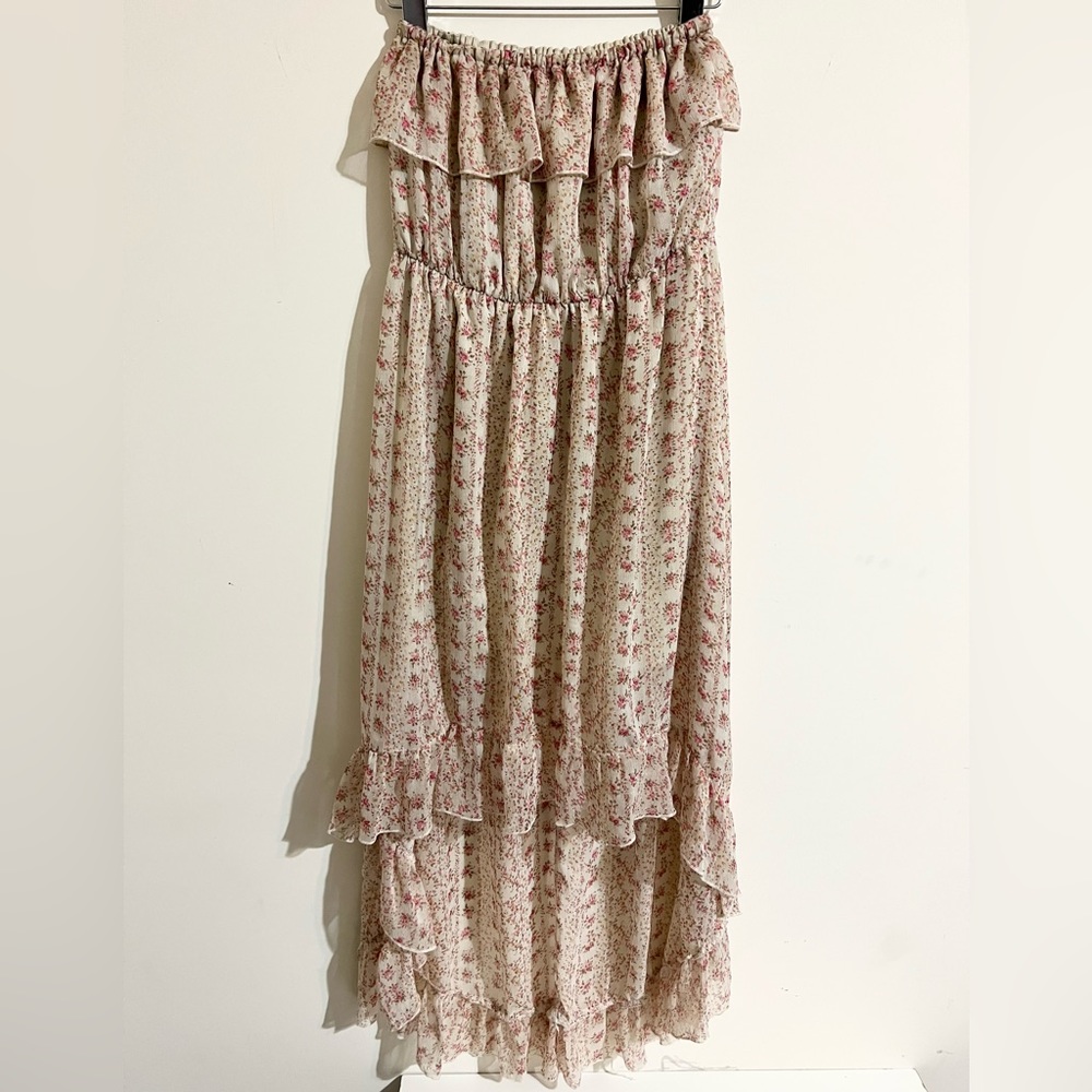 Strapless Hi Lo Dress